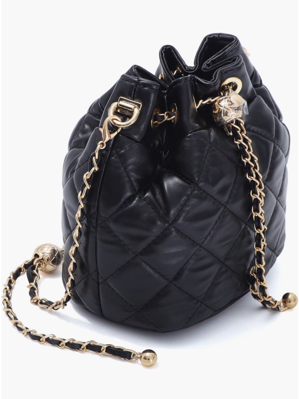 Adornia Quilted Drawstring Crossbody Bucket Bag - Picture 2 of 5